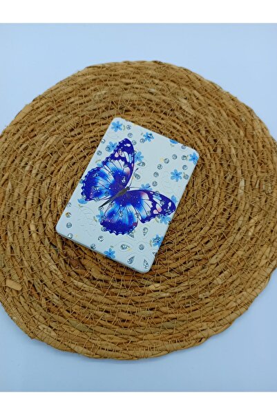 MY WORLD LİFE SİMLİ KELEBEK Tasarımlı Büyüteçli Ve Normal Aynalı Pratik Mini ...