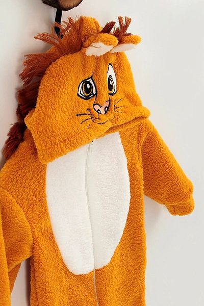Bebelove Baby Boy/Girl Lion Welsoft Fleece Children's Jumpsuit