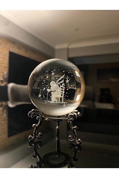 EREN HEDİYELİK Demir Ayaklı Düşünen Çocuk Küçük Prens Gül Figürlü Cam Küre