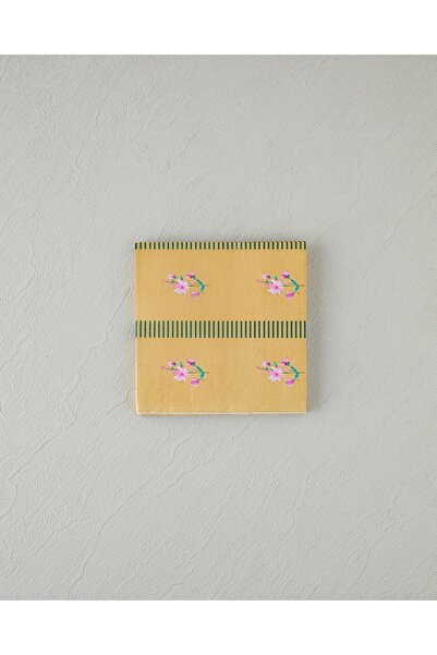 English Home Retro Blossom Kağıt 20'li Kağıt Peçete Turuncu