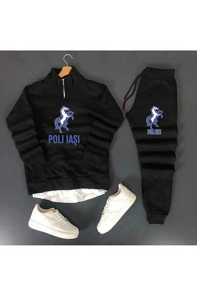 Pisa Art Poly Iasi Sweatshirt + Sweatpants 2-Piece Combination Set
