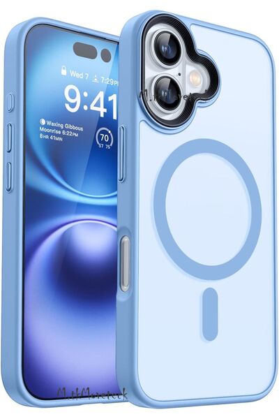m.tk moveteck İphone 16 Plus Kılıf Mat Magsafe Şarj Özellikli Darbe Önleyici ...