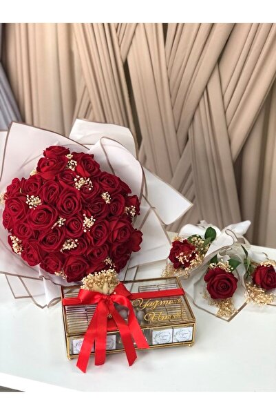 Desenor Kız isteme çikolata çiçek anne gülü