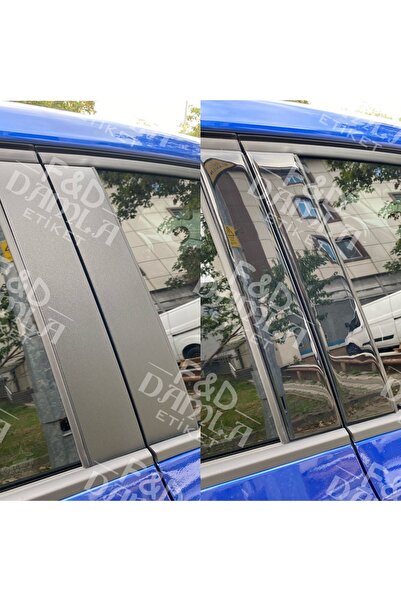 FD Damla Etiket رينو كليو 5 أقطاب باب مطلية باللون الأسود اللامع مع شريط 3M 1...