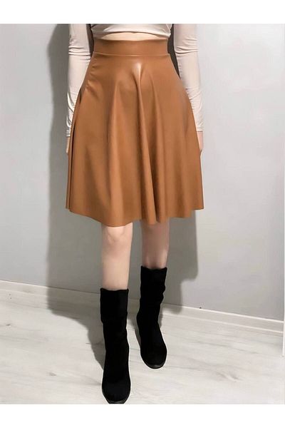 SEVENLINE ΓΥΝΑΙΚΕΙΑ ΦΟΥΣΤΑ Faux ΔΕΡΜΑΤΙΝΗ ΦΟΥΣΤΑ