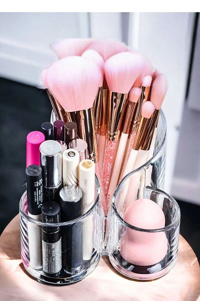UCR HOME Αξεσουάρ μακιγιάζ Triplex Brush Πολλαπλών χρήσεων Home Organizer Organizer