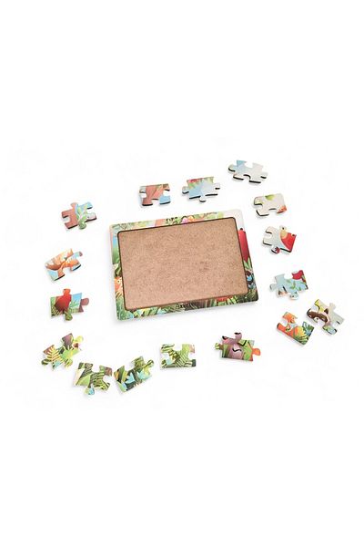 Fizello Animal Kingdom 12-16 Pieces - Educational Learning Wooden Children's Puzzle Baby Toy