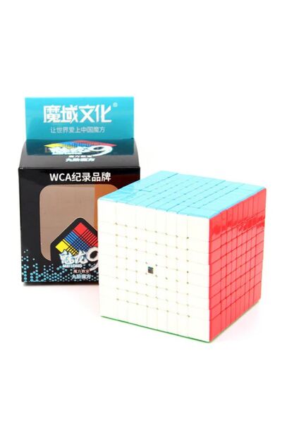 TOYFEST Moyu Meilong 9X9 Küp Stickersız Hızlı Zeka Sabır Küpü