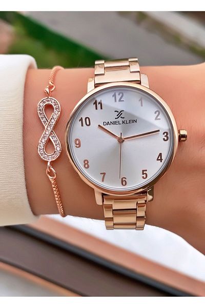 Daniel Klein Brand Numeral New Model Wristwatch Waterproof Wristwatch - with Bracelet Gift