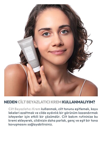 Kisshu Cilt Beyazlatıcı Aydınlatıcı Glutatyonlu Leke Karşıtı Krem Niacinamide & Kojik Asitli 50 ml