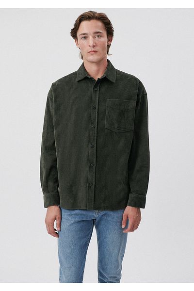 Mavi Πουκάμισο Khaki Velvet Oversize / Wide Cut 0210007-71602