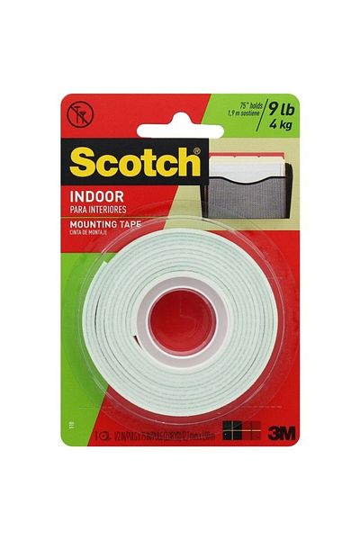 Scotch Double Sided Roll Hanging Tape 12.7mmx1.9m