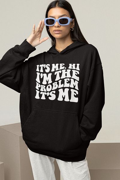 SEVBANO Hanorac oversize unisex - Im The Problem scris