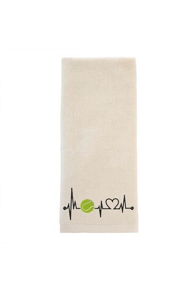 Ursa Heart Rhythm Tennis Ball Design Embroidered Sports Towel 50X90