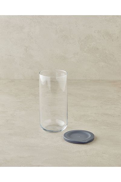 English Home Gray Fresh Safe Glass Jar - 1400 ml