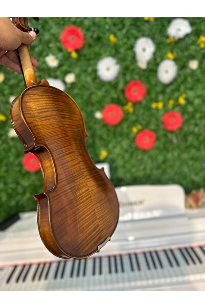 Özel Yapım Keman tam boy profesyonel üst seviye 4/4 +keman kutu Case ve ayarlanabilir yastık,Tel seti +Tuner