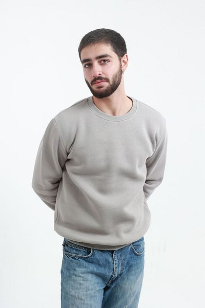 TKT Μαλακό ύφασμα 3 Thread Ανδρικό Crew Neck Sweat Puff
