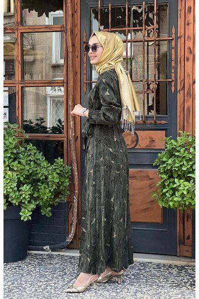MissWhence Khaki Dress - Model 36802