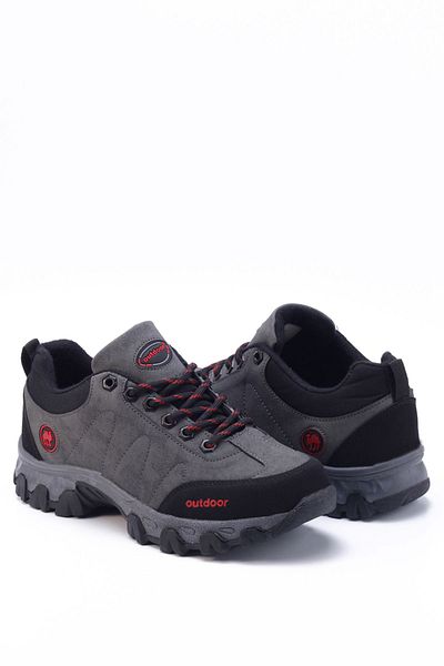 en7 Smoked Black Winter Durable Lace-up Unisex Outdoor Boots Shoes 4054