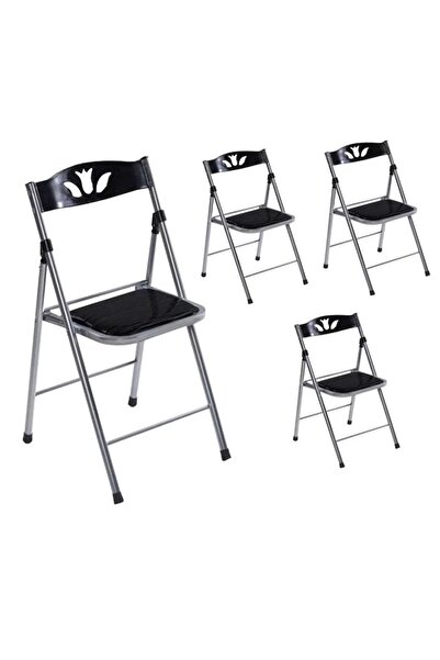 Güzelkan Katlanır Mutfak Sandalyesi Kırma Koltuk 4 Adet