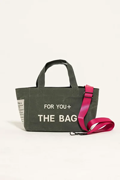 For You Bag Canvas Medium Khaki Bag