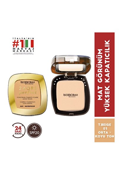 Deborah 24 Ore Compact Long Lastıng Fdt T.beıge 03