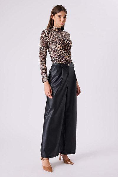 FEVER Leopard Print Lycra Blouse