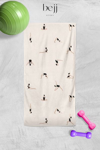 ECEMRE Digital Printed Sports Towel - Gym Towel - 50X100 cm