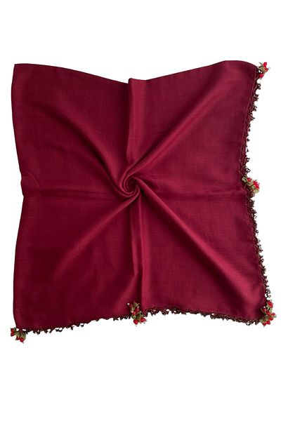 Sobe Hediyelik Hand Made Cherry Law Writing Edge Beaded Cheesen Cloth