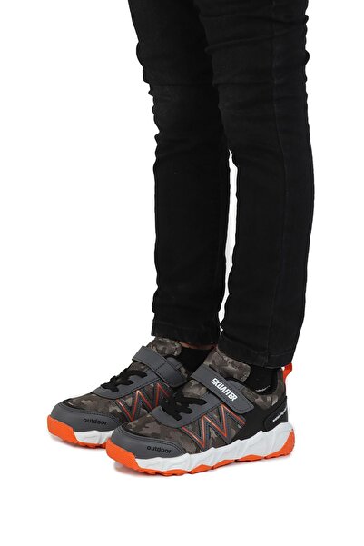 Skuaıter 048 Димни оранжеви зимни спортни обувки за момчета