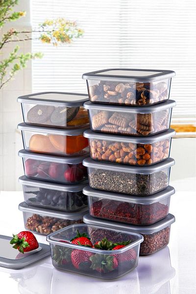 Trend Maison Breakfast Snack Bowl Spice Bowl Deep Freezer Storage Container Set 24 Pieces 250ml