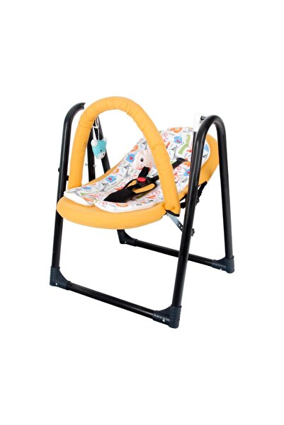 CHUBBY BABY Baby Lüx SwingJoy Portatif Hafif Taşınabilir Bebek Salıncağı Sarı