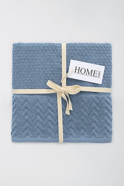 HOME 1961 Σετ βελούδινων πετσετών υψηλής απορρόφησης νερού 2 - Μαλακό πολύχρωμο ζακάρ (Spectre)