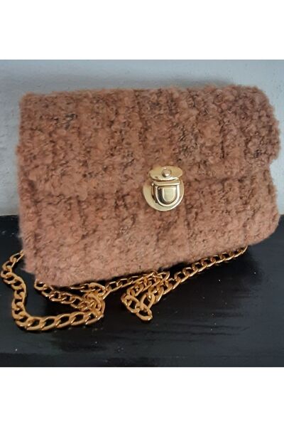 ÖRGÜCÜ KEDİ Kadın Örgü El Çantası  sonbahar Kış Günlük Çanta