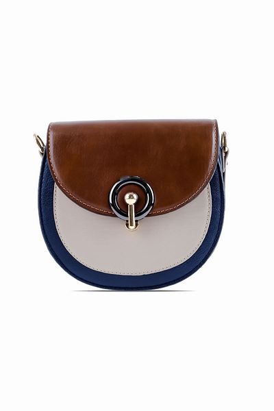 Lal Shoes & Bags Geantă de umăr mică acoperită pentru femei (1424)-cremă