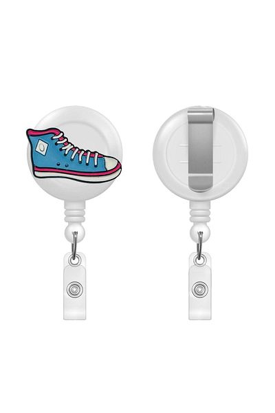 PABALAS Blue Shoe Figured Yoyo Collar Card Holder