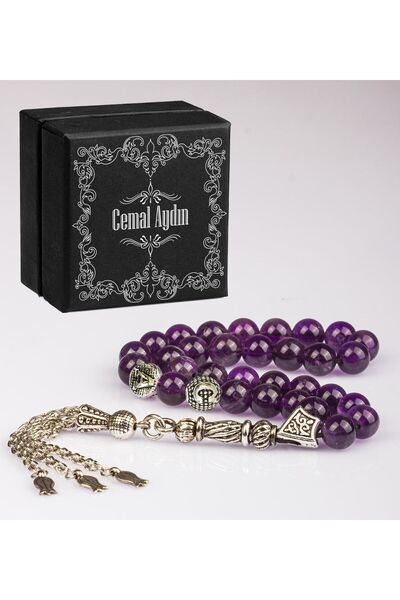 EJOYA Kişiye Özel Kutusunda Doğal Ametist Taşlı Tesbih 113332