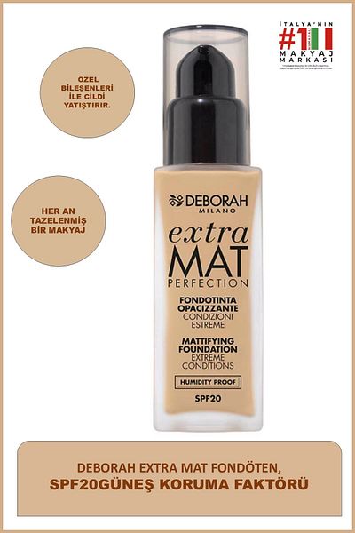 Deborah Extra Matte Perfection Foundation No: 038009518305548