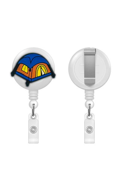PABALAS Camping Tent Figured Yoyo Collar Card Holder