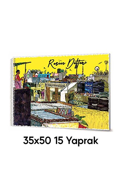 İkra Kırtasiye Resim Defteri 35x50 Spiralli 15 Yaprak  - Karton Kapak