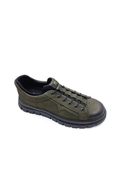 Hammer Jack Alphen Genuine Nubuck Leather Elastic Winter Khaki Green Men's Shoes