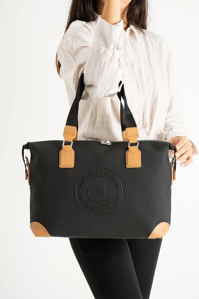 Just Polo Kumaş Büyük Boy Hafif Seyahat Günlük El & Omuz Çanta Lifonbag1160