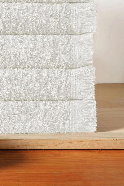 Meslina 30X50 cm 3 Pieces Kitchen Towel |   Drying Cloth |   Jacquard Fringed Hand Towel