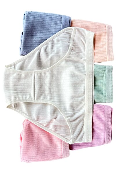 Dondeza 6'lı Dondeza Raporlu Pastel Renk Kadın Külot Bikini Bato