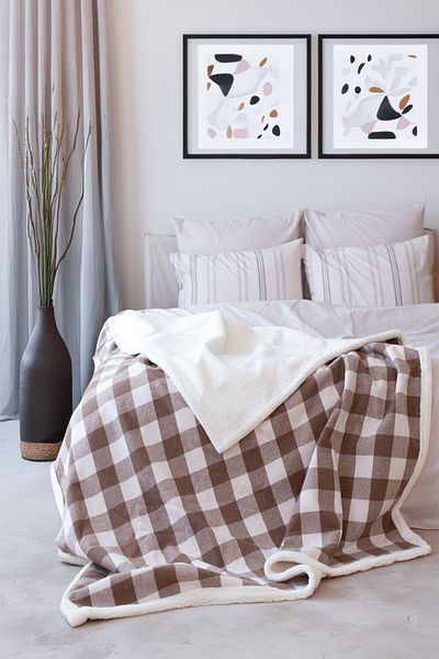 Tekstil Home Κουβέρτα τηλεόρασης Welsoft πολλαπλών χρήσεων διπλής κατεύθυνσης με σχέδιο Scotch καρό 160x200 cm