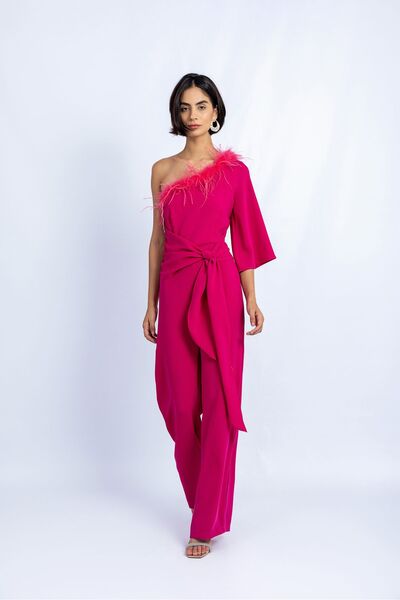 ELİSEV TÜY DETAYLI TULUM