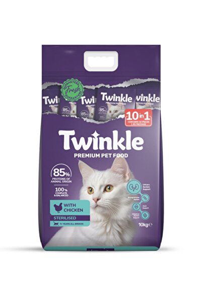 Twinkle Twinkle Tavuklu Kısırlaştırılmış Kedi Maması 10 Kg. (10 in 1)