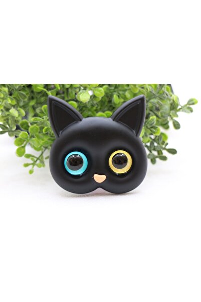 Tezcan Aksesuar Kedi Tasarım Popsocket Telefon Tutacağı Desenli ve Baskılı Parmak Tutucu