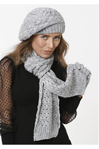 Wearflawless Women's Winter Painter 3-Piece Set Scarf, Beret and Glove Set