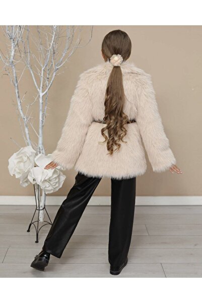 By Feyza Kids Collection ДІВЧАТА ТИГРОВИЙ ПОЯС ДЕТАЛЬНИЙ КУРТКА КУРТКА КОМПЛЕКТ 3 ШТ